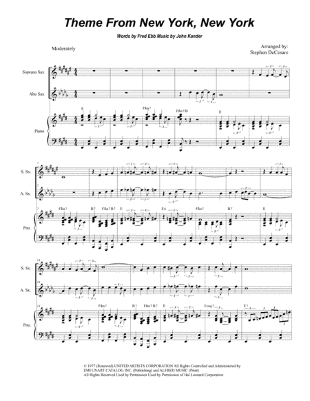 Theme From "New York, New York" (arr. Stephen DeCesare)