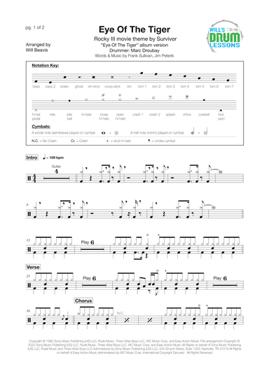Eye Of The Tiger (arr. Will Beavis)