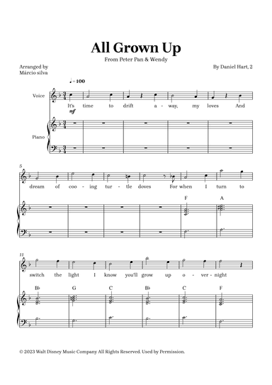 All Grown Up (arr. Márcio Silva)