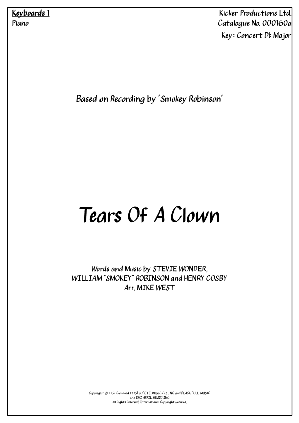 The Tears Of A Clown (arr. Michael Storeton-West)