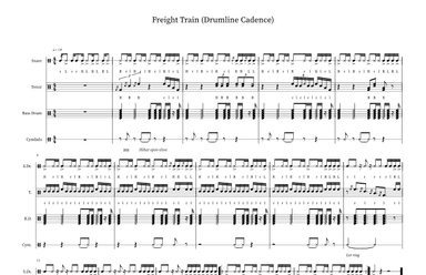 Freight Train (drumline Cadence)