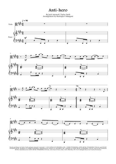 Anti-hero (arr. Henrique F Mangoni)