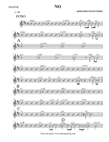 No (arr. Mateo Aguilar)