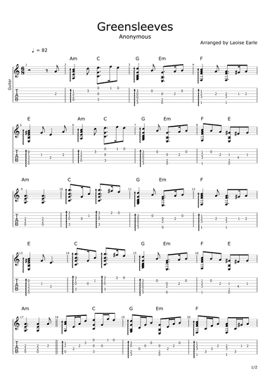 Greensleeves (What Child Is This) (arr. Laoise Earle)