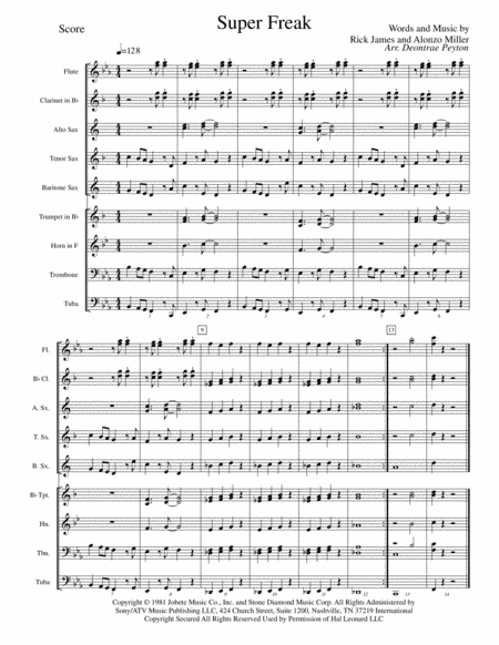 Super Freak (arr. Deontrae Peyton)