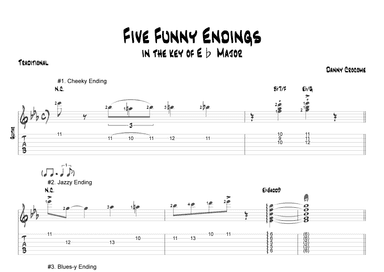 Five Funny Endings (in the key of Eb Major)