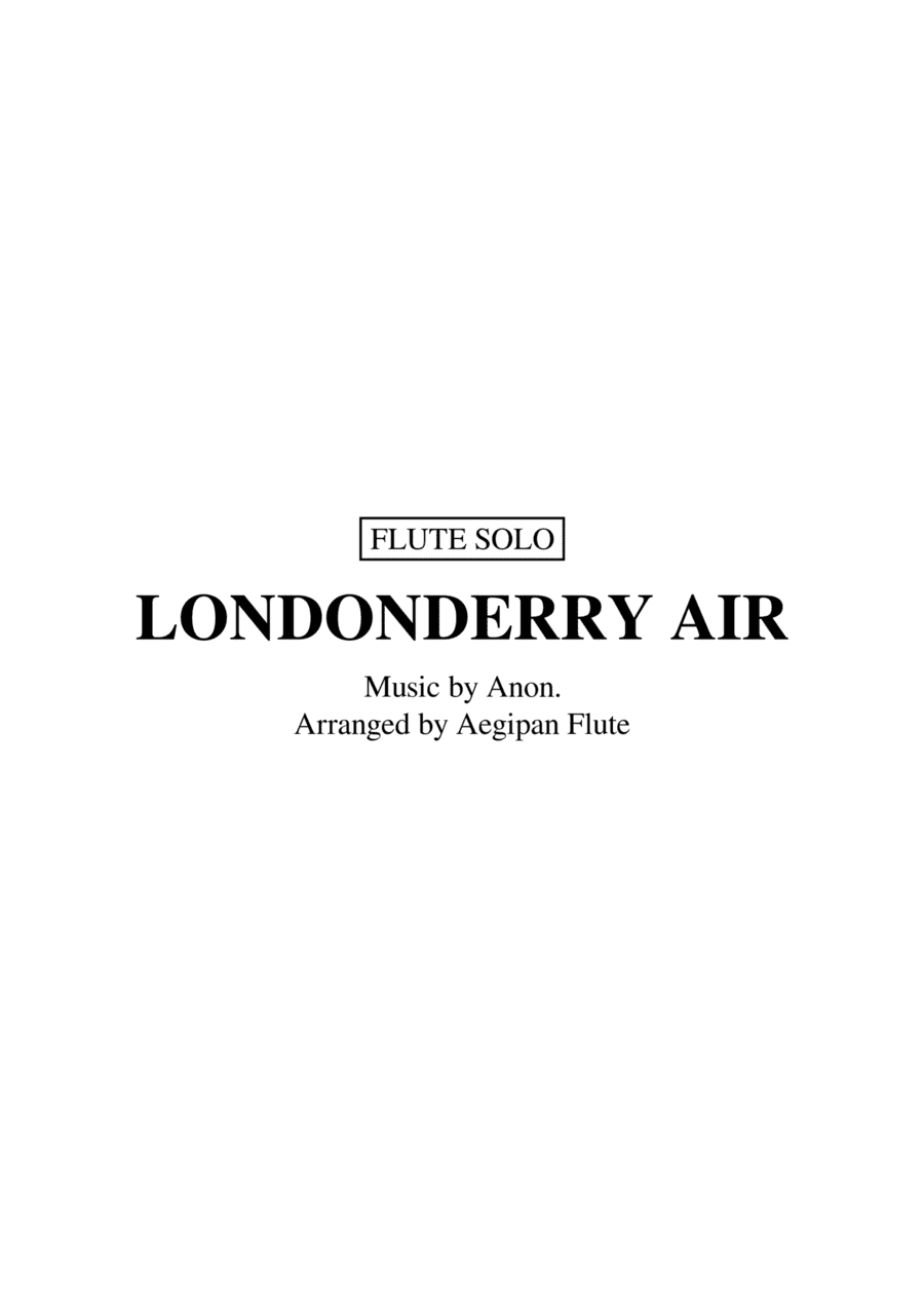 Londonderry Air / Danny Boy (for flute) (arr. Aegipan Flute)