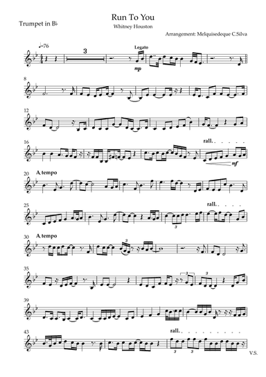 Run To You (arr. Melquisedeque C.Silva)