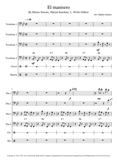 The Peanut Vendor (el Manisero) (arr. Idalmo Santos)