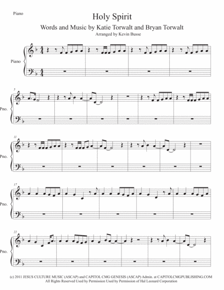 Holy Spirit (arr. Kevin Busse)