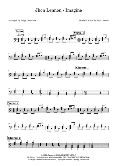 Imagine (arr. Felipe Gonçalves)