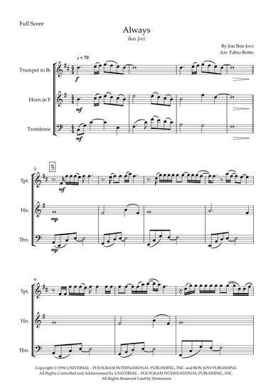 Always (arr. Fabio Britto)