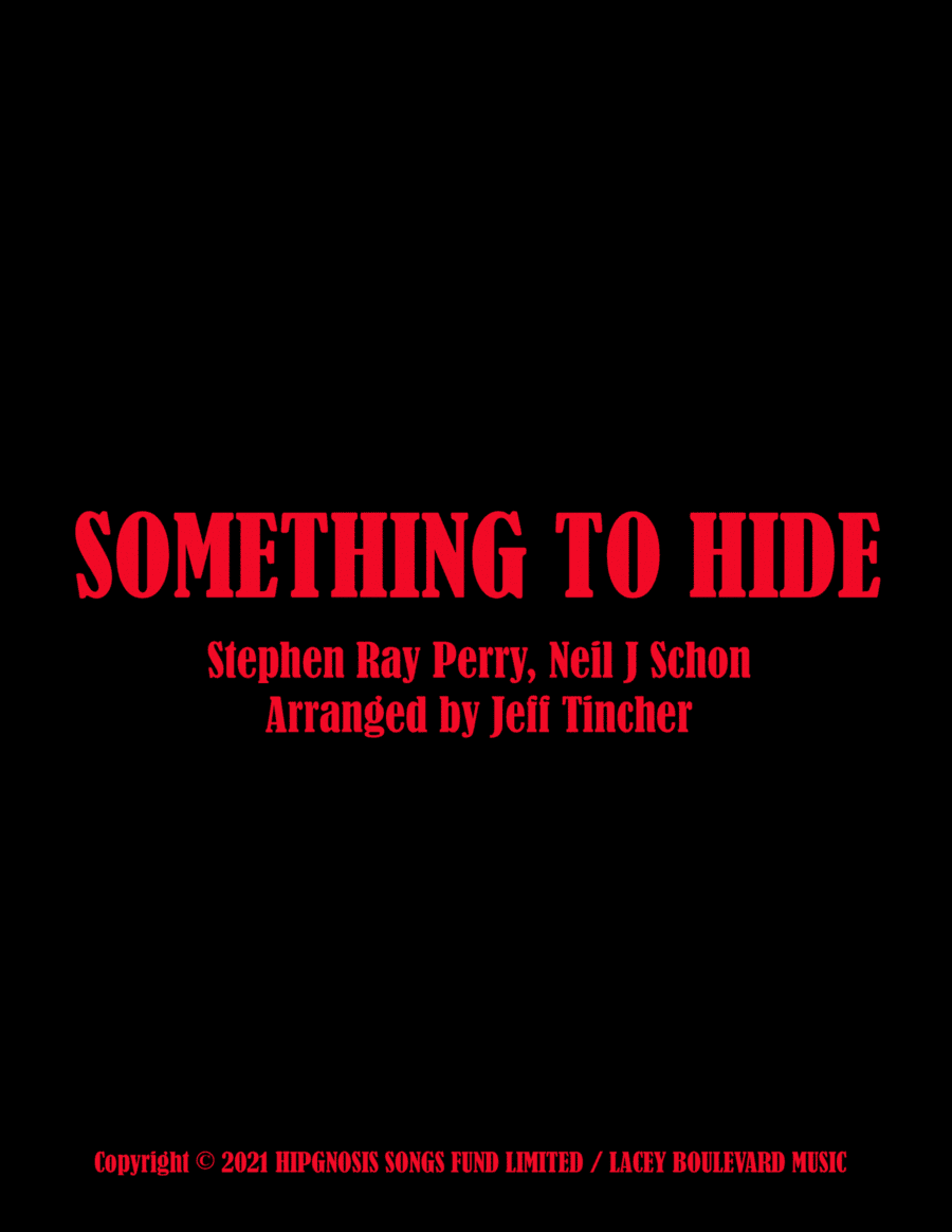 Somethin To Hide (arr. Jeff Tincher)