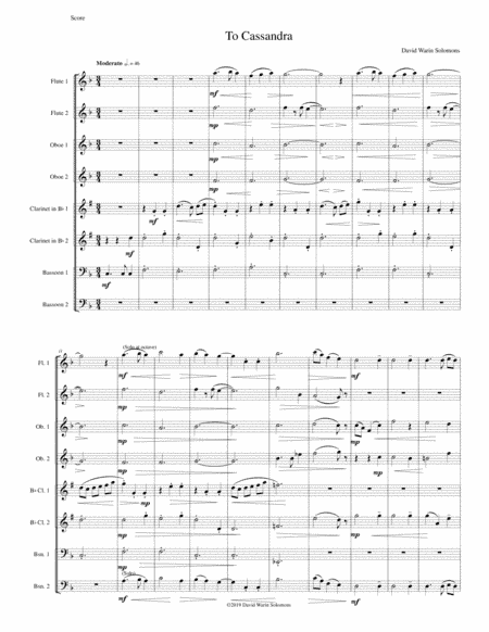 To Cassandra for wind octet