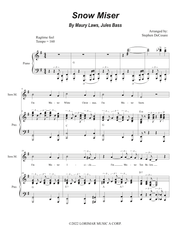 Snow Miser (arr. Stephen DeCesare)