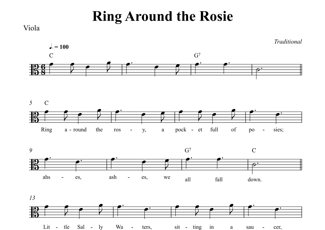 Ring Around the Rosie (arr. Wesley S. SIlva)