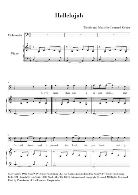 Hallelujah (arr. Ahiva Editions)