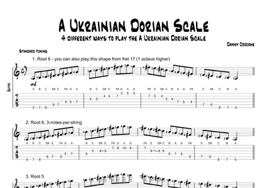 A Ukrainian Dorian Scale (4 Ways to Play)