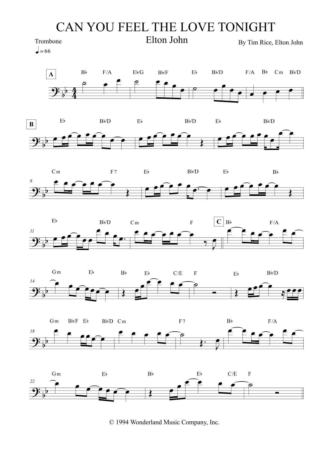 Can You Feel The Love Tonight (arr. Leo Silva)