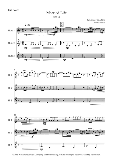 Married Life (arr. Fabio Britto)