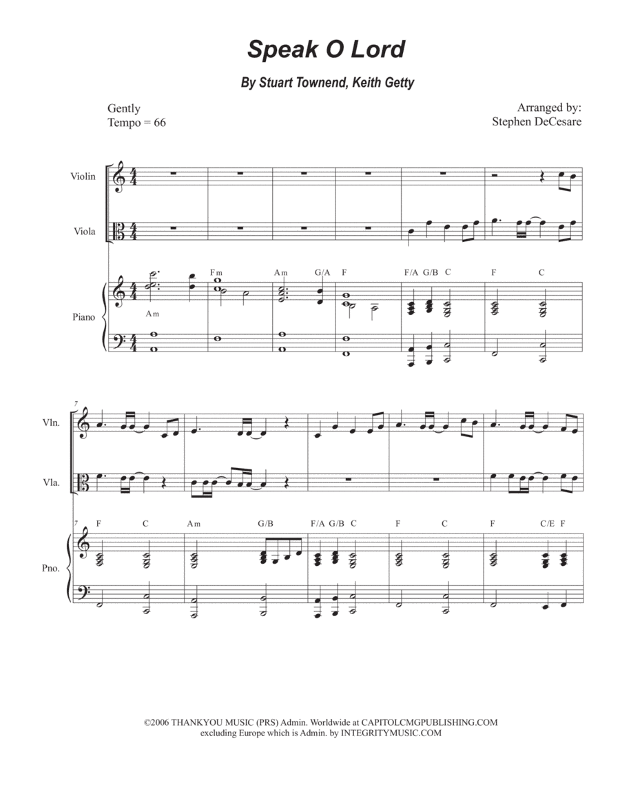 Speak O Lord (arr. Stephen DeCesare)