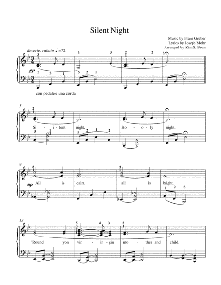 Silent Night (arr. Kim S. Bean)