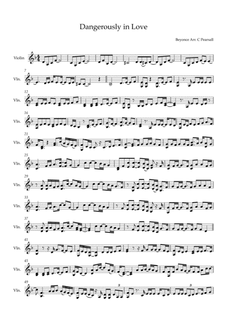 Dangerously In Love (arr. Caroline Pearsall)