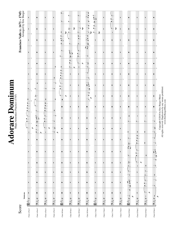 Adorare Dominum for Trombone or Low Brass Sexdectet (16 Part Ensemble) (arr. Eric Burger Music)