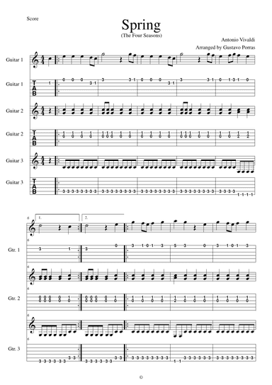 Spring (arr. Gustavo Porras)