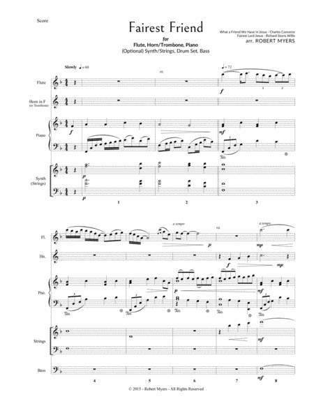 Fairest Friend (arr. WheatMyer Music)