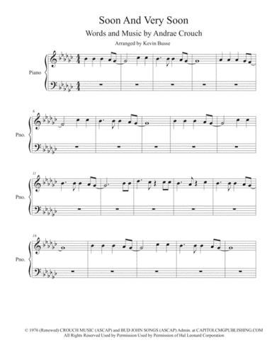 Soon And Very Soon (arr. Kevin Busse)