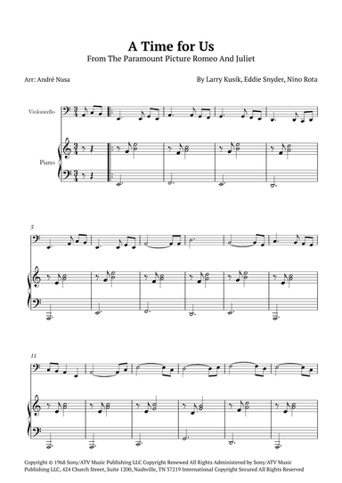 A Time For Us (love Theme) (arr. André Nusa)