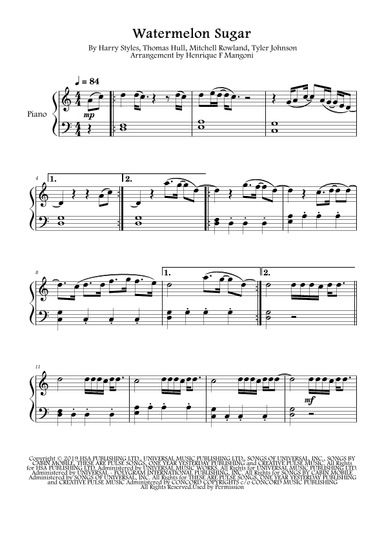 Watermelon Sugar (arr. Henrique F Mangoni)