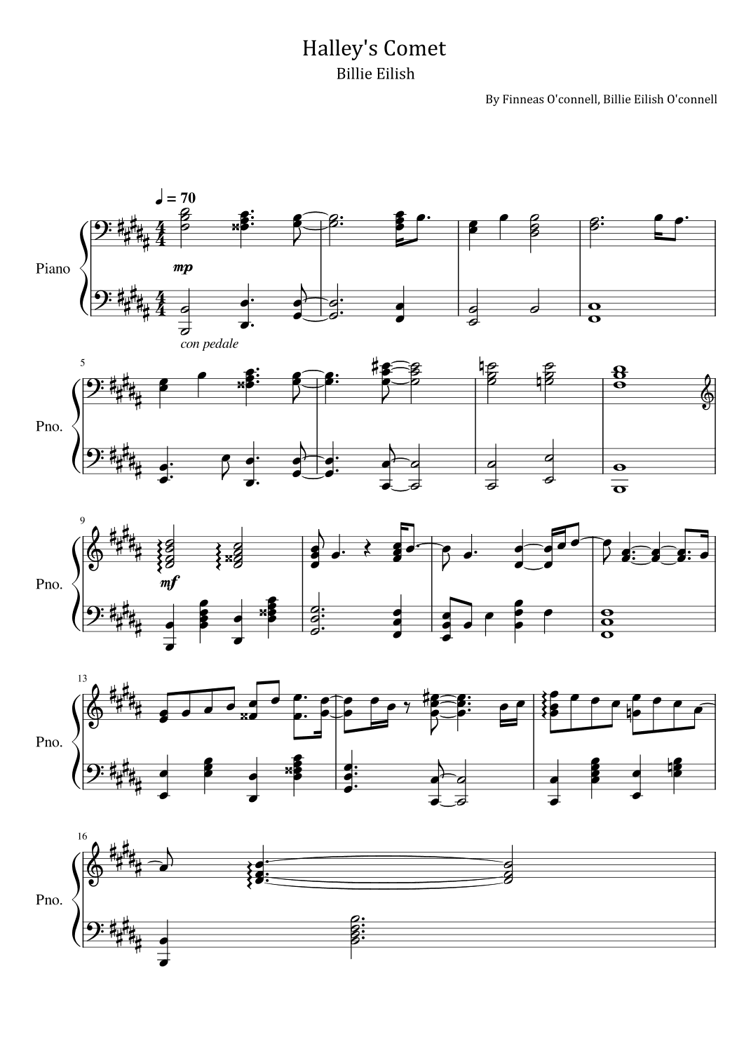 Halley's Comet (arr. poon)