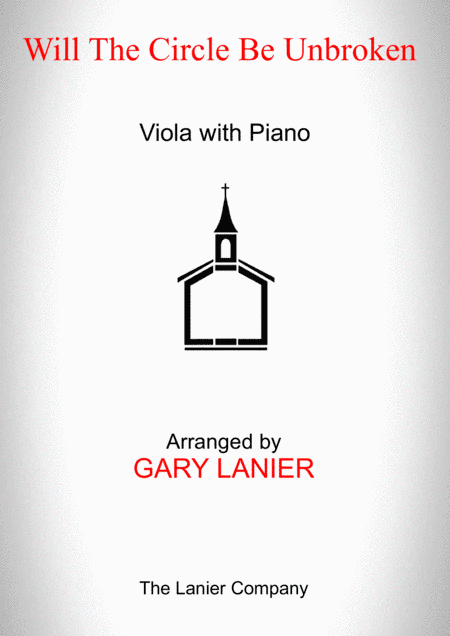 WILL THE CIRCLE BE UNBROKEN (Viola with Piano - Score & Part included) (arr. Gary Lanier)