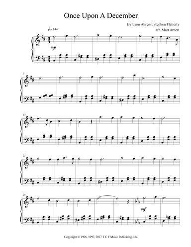 Once Upon A December (arr. Matt Arnett)