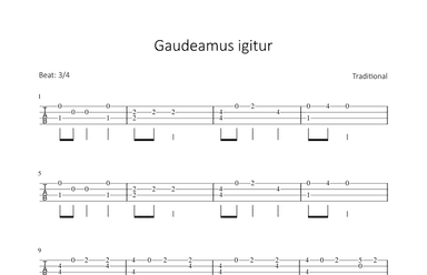 Gaudeamus igitur (arr. Bettina Schipp)
