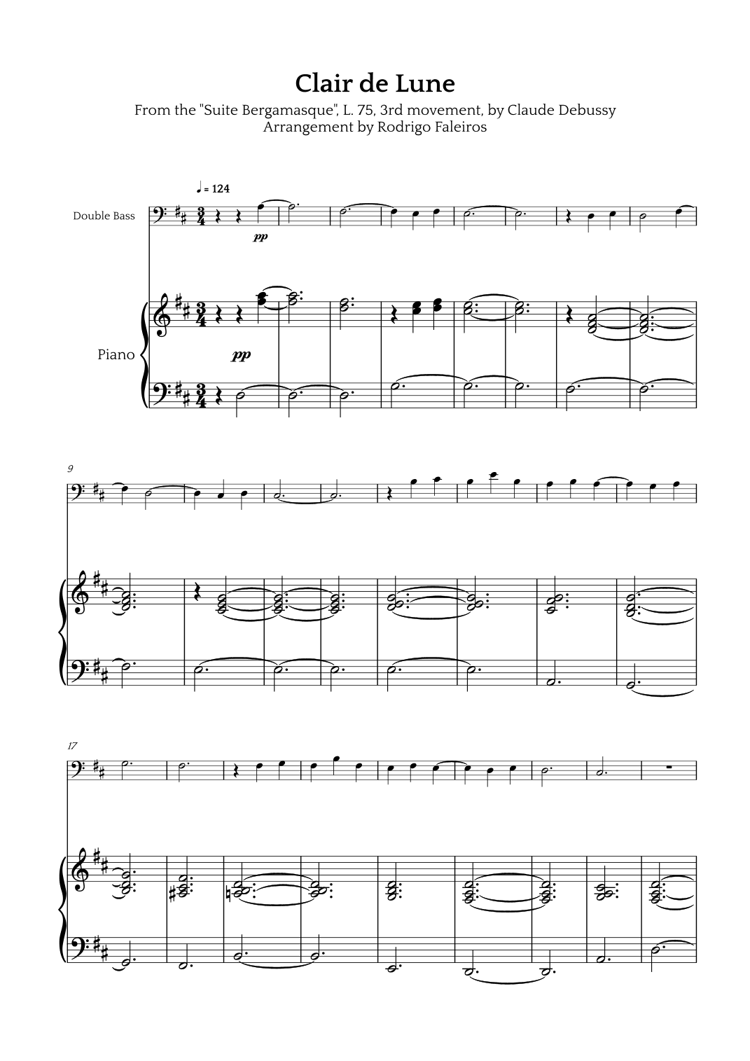 Clair de Lune (arr. Rodrigo Faleiros)