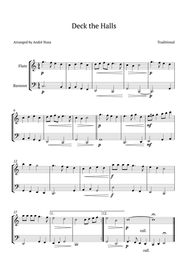 Deck the Halls (arr. André Nusa)