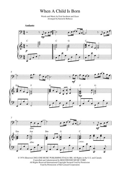 When A Child Is Born (arr. Kaiserin Rebecca)