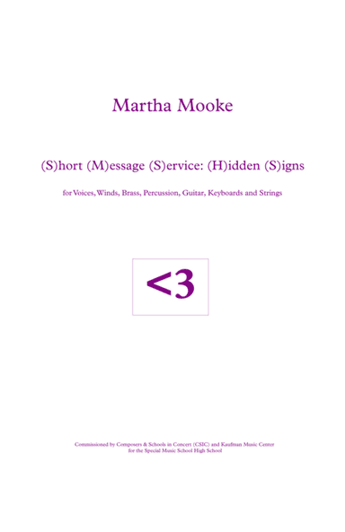 (S)hort (M)essage (S)ervice: (H)idden (S)igns