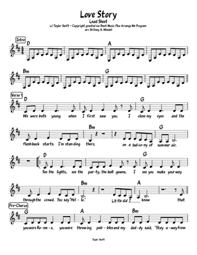 Love Story (arr. Britney A. Wendel)