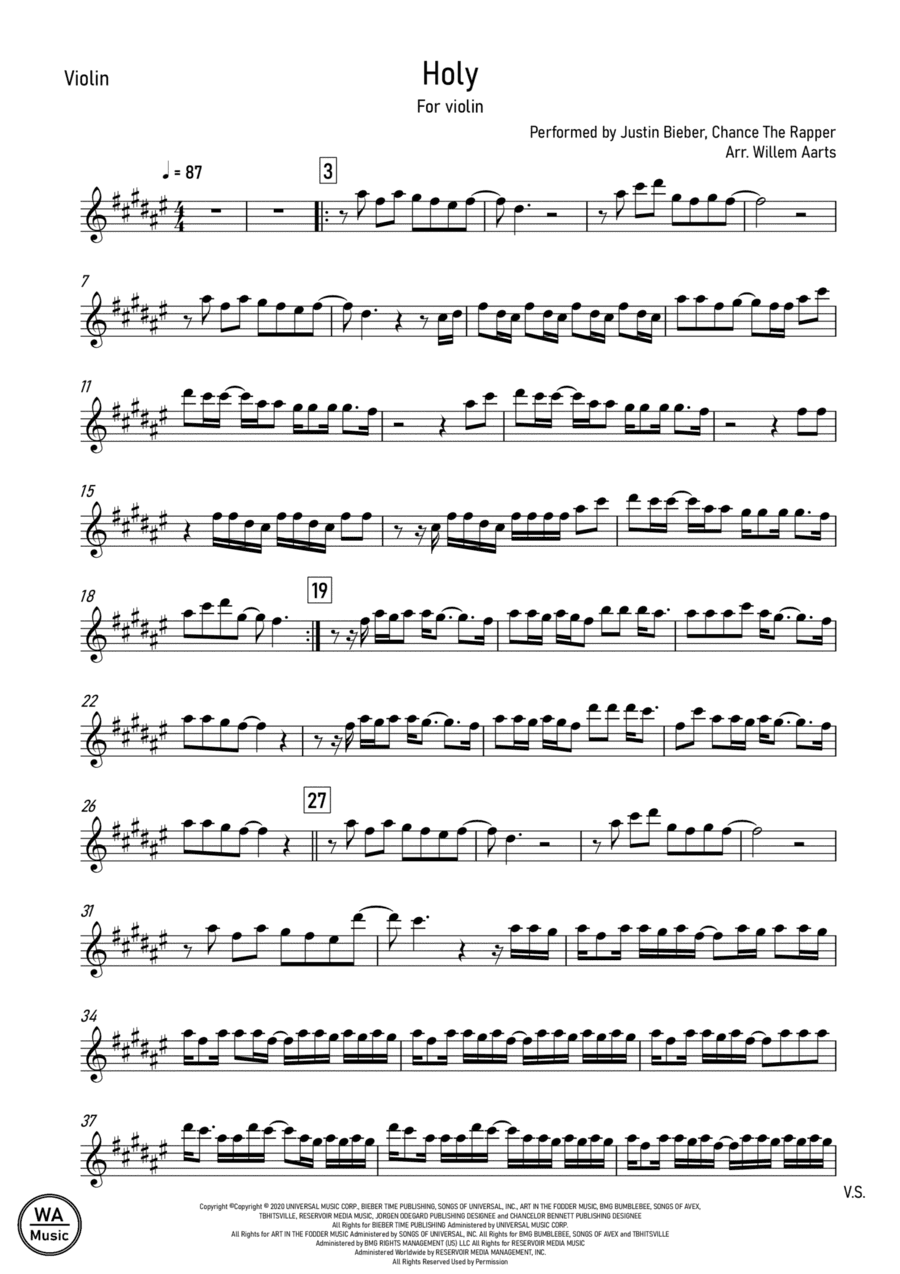 Holy (arr. Willem Aarts)