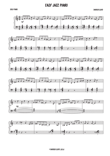 Easy jazz piano