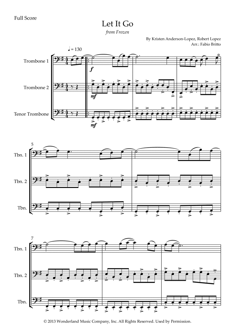 Let It Go (arr. Fabio Britto)