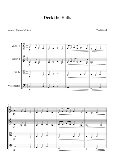 Deck the Halls (arr. André Nusa)