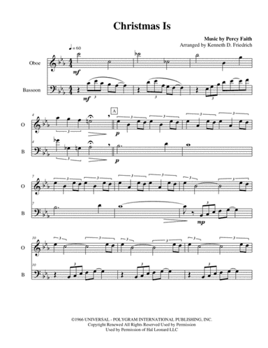 Christmas Is (arr. Kenneth D. Friedrich)