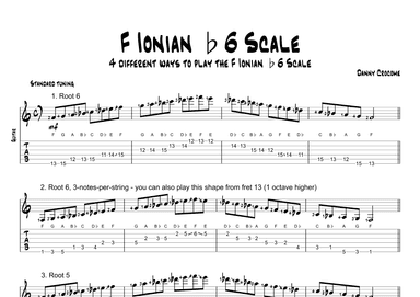 F Ionian b6 Scale (4 Ways to Play)