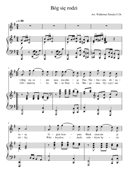 Koleda / Polish Christmas carol -  "O Bóg sie rodzi"