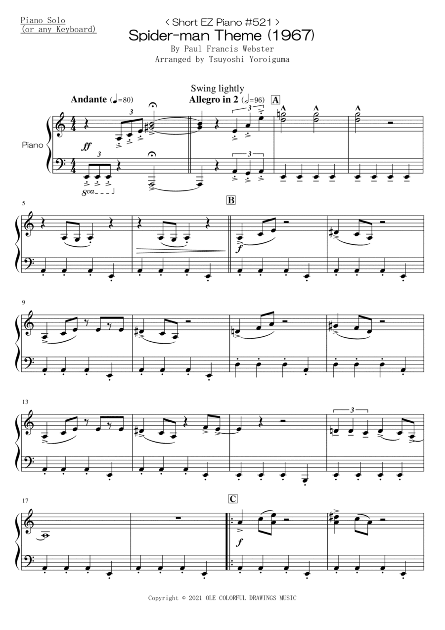 Spider-man Evolution (arr. Tsuyoshi Yoroiguma)
